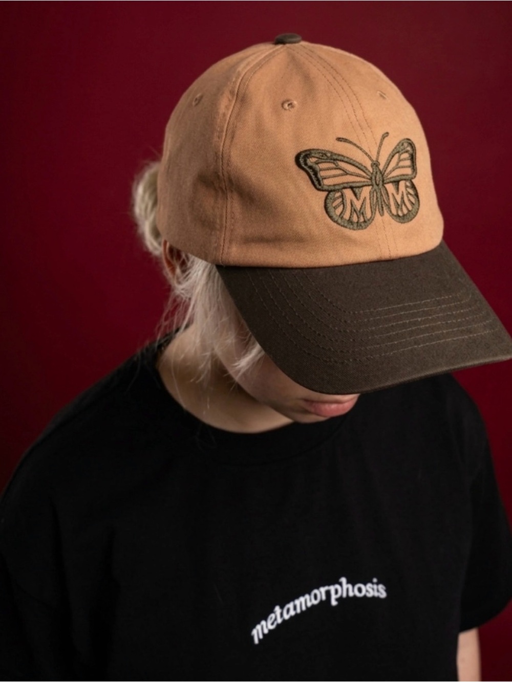 Metamorphosis Dad Hat in Clay Brown/Forest Green